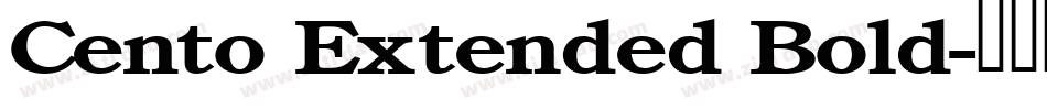 Cento Extended Bold字体转换